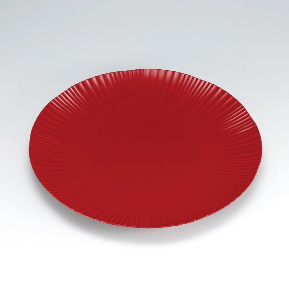 Large dish of kanshitsu with hananuri.