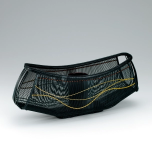 Flower basket in sensuji-gumi weave. “Tasteful”