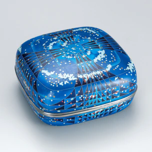 七宝蓋物「星雲」