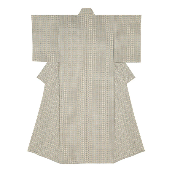 Kimono of cotton fūtsū. “The wind shines”