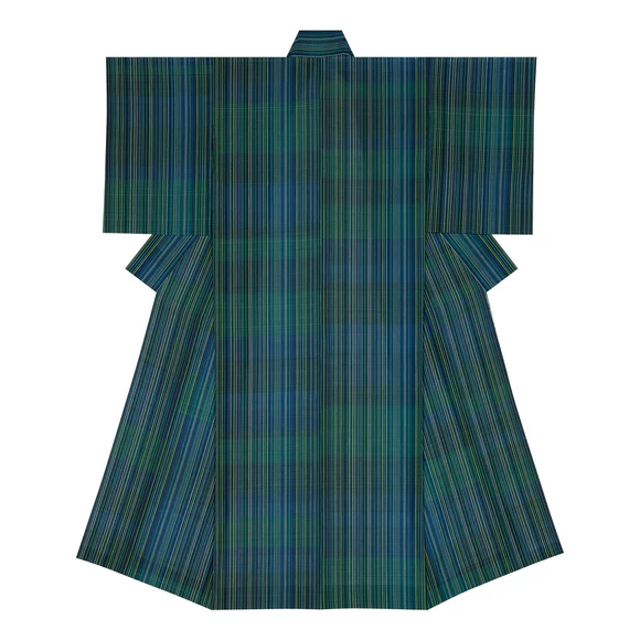 Kimono of cotton. “Shadows on the water”