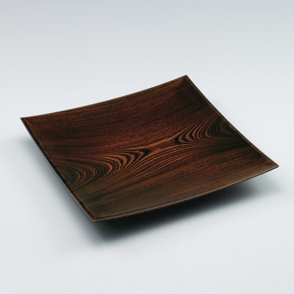 欅造銀線象嵌盆(川北 良造)｜ギャラリージャパン