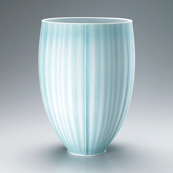 備前緋襷広口花器(佐藤 正徳)｜ギャラリージャパン