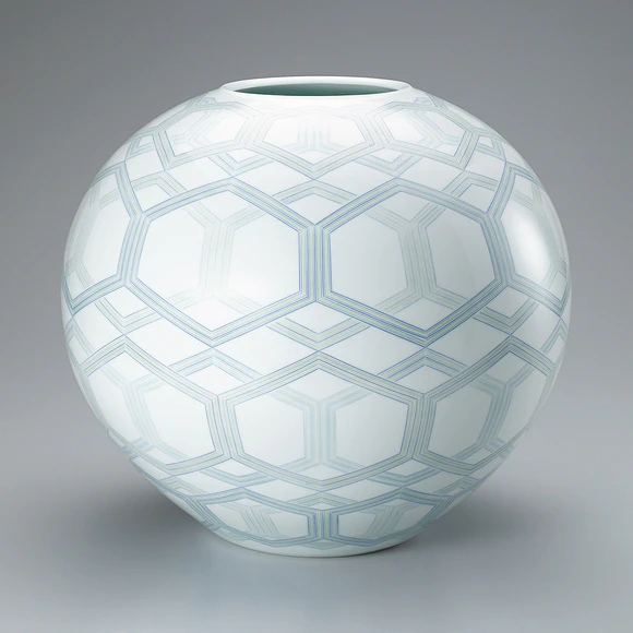 織部象嵌花器(臼井 和成)｜ギャラリージャパン