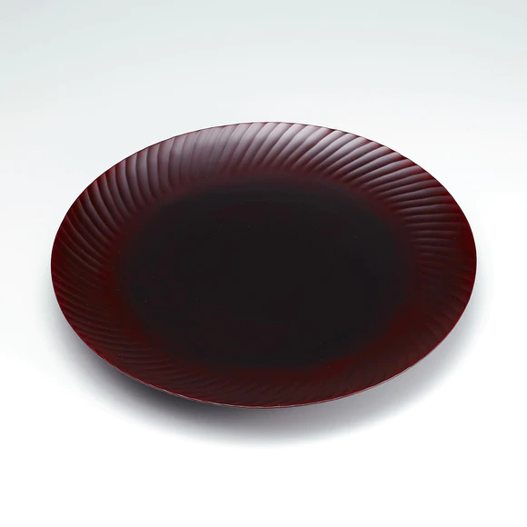 乾漆溜塗盤「渦文」(内島 正雄)｜ギャラリージャパン