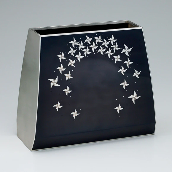 四分一銀接合せ象嵌花器「煌」(上田 稔)｜ギャラリージャパン