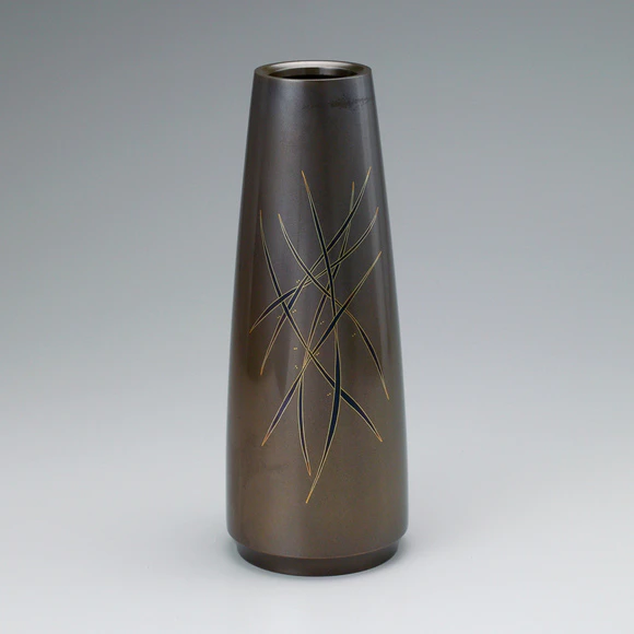 象嵌朧銀花器「饗宴」(宮薗 士朗)｜ギャラリージャパン