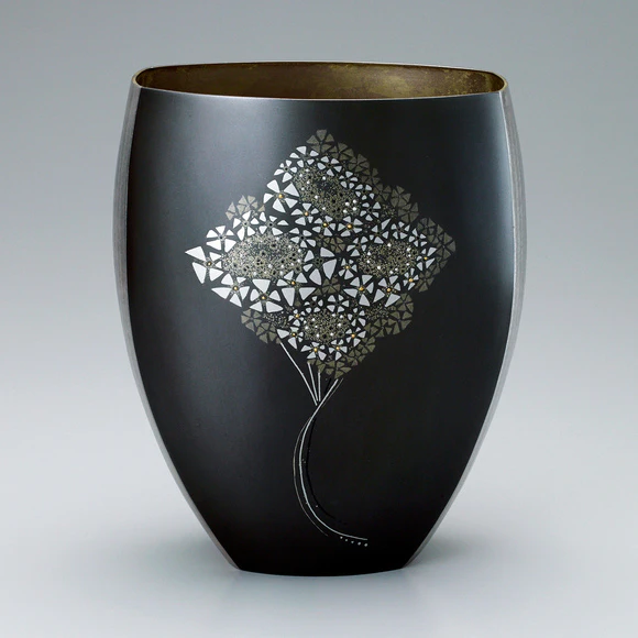 四分一象嵌花器「花あかり」(細谷 みちる)｜ギャラリージャパン