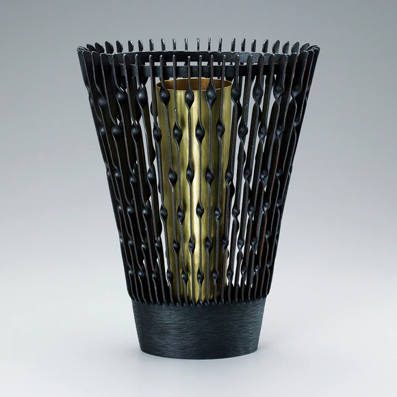 舟形花籃「帆風」(四代 田辺竹雲斎)｜ギャラリージャパン