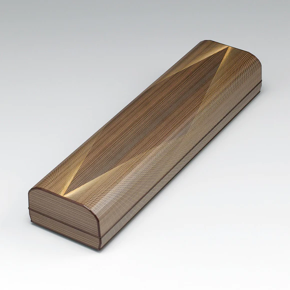 高級&希少品！ 竹の彫刻&金文字入り 木製 状差し&硯入れ 昭和レトロ 木