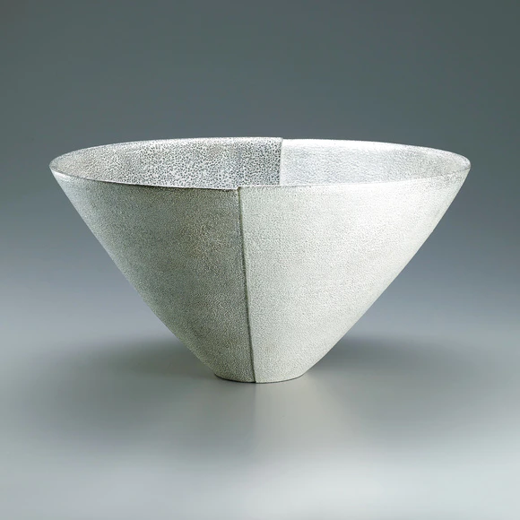 紺青銀彩花器(寺本 守)｜ギャラリージャパン