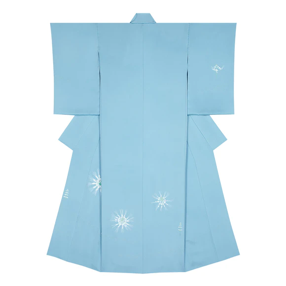 Formal kimono with embroidery. “Flowers”