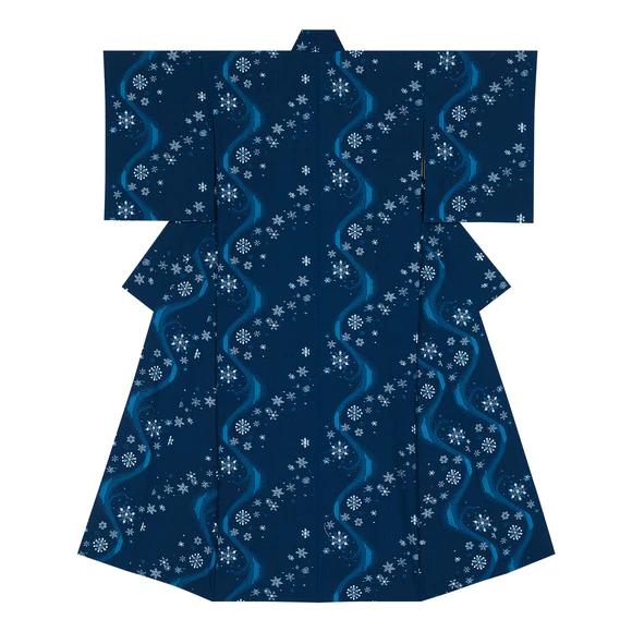 久留米絣着物「潮湧く」(松枝 哲哉)｜ギャラリージャパン