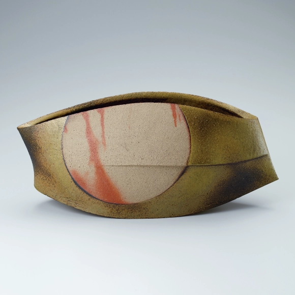 Rectangular flower vessel. “Autumn scenery”