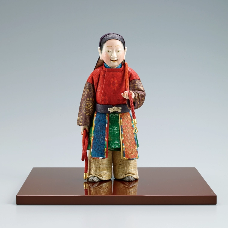 写真:木芯桐塑紙貼「獅子 子」