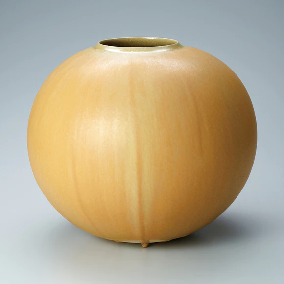 昭和レトロ　黄瀬戸焼　玉川　土岐さん手造り　大鉢色合いが素敵な盛り鉢直径33cm fit=scale-down,w=1200