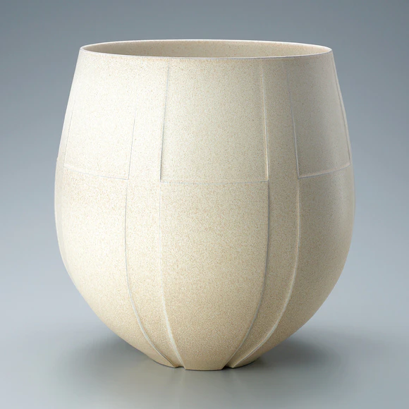 釉蘭文壺 清々作 古清水手 色絵桐唐草文七宝透六角壺 Hexagonal Jar (Rokkaku