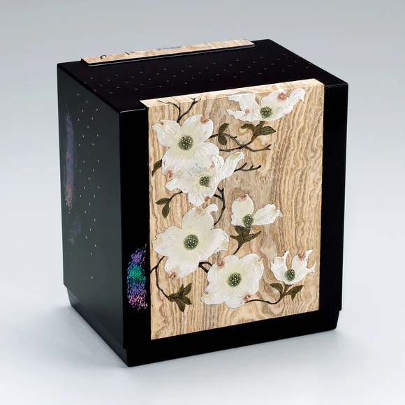 菜の花木地蒔絵箱(内野 薫)｜ギャラリージャパン