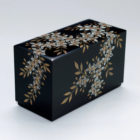 サンドブラスト花器「雪の下」(三木 敏枝)｜ギャラリージャパン