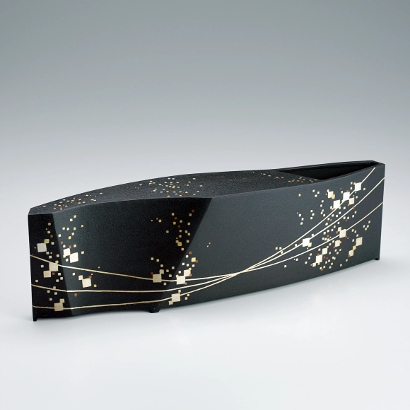 Iron flower vessel with inlay decoration “Stud”