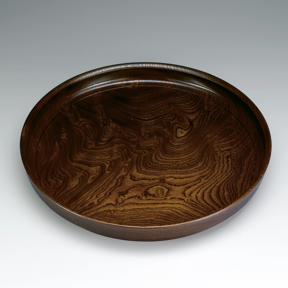 Food vessel of zelkova wood.