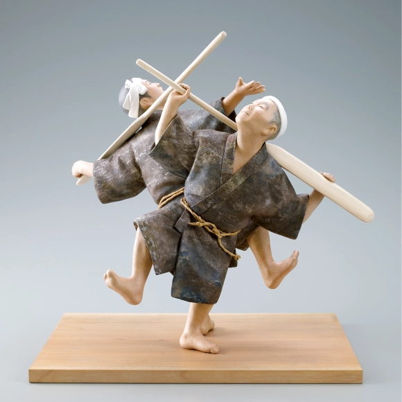 木芯桐塑布紙貼「海神祭」