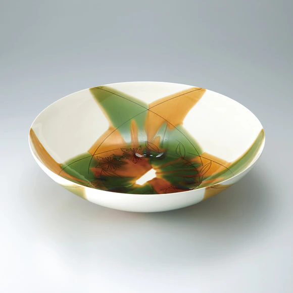 色絵流加彩鉢(梅本 孝征)｜ギャラリージャパン