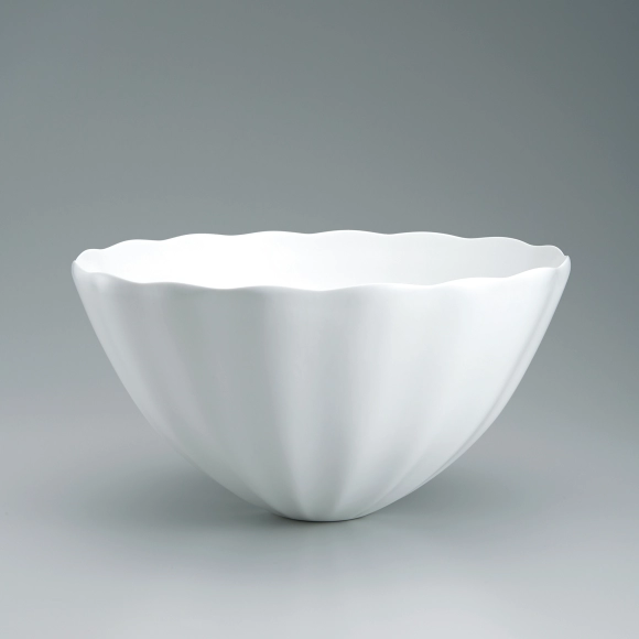 銘鉢　白磁　１００年伝統 青白磁潮流文鉢(樋口 邦春)｜ギャラリージャパン