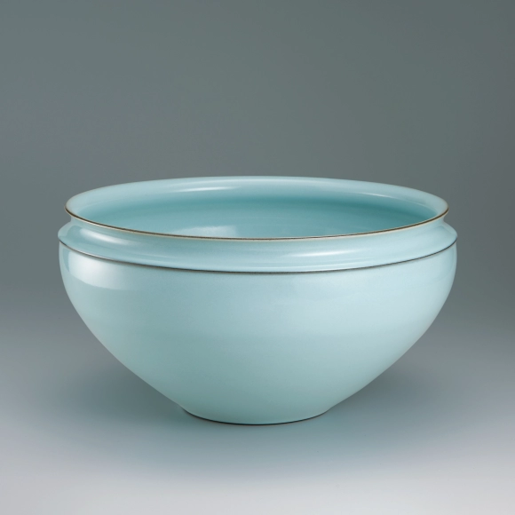 津金日人夢の宮内庁買い上げの「青瓷壺」2個セット