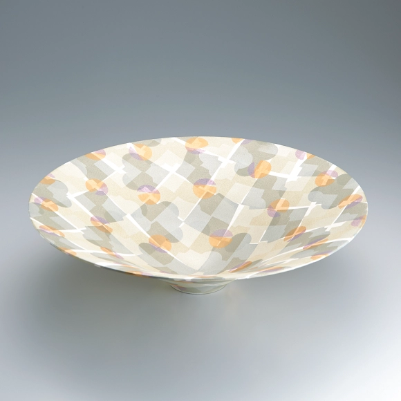 Bowl with Geometric Design in Shoenji