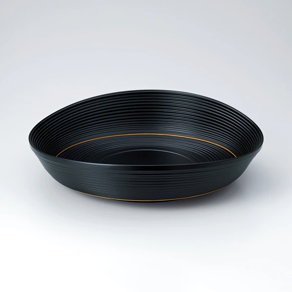 Food vessel made by bending work.