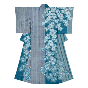 作家もの 友禅で描かれた梅模様の訪問着 着物