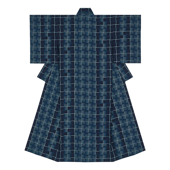 広瀬絣着物「童歌」