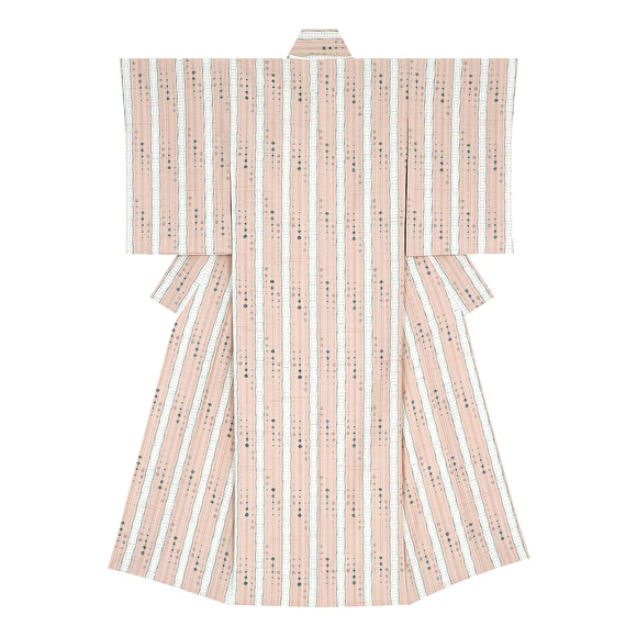 Kimono of tsumugi. “Heat haze”