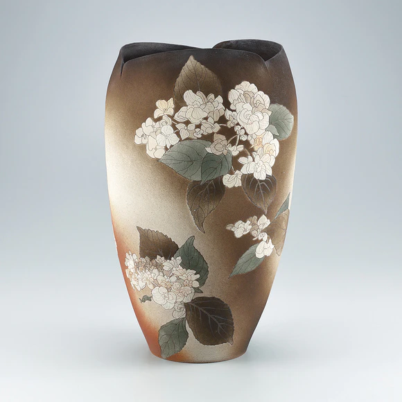 備前緋襷広口花器(佐藤 正徳)｜ギャラリージャパン