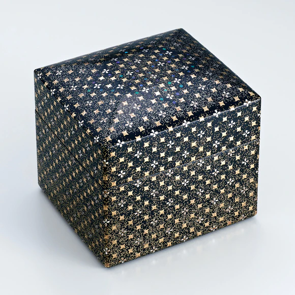 新井司峰 海松貝蒔絵香合 共箱／山中塗 お茶道具 - メルカリ