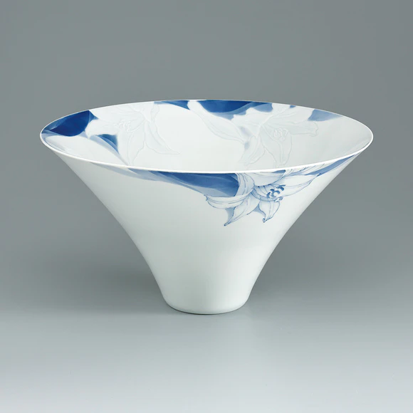 染付彫鉢「艶葉樹」(本多 亜弥)｜ギャラリージャパン