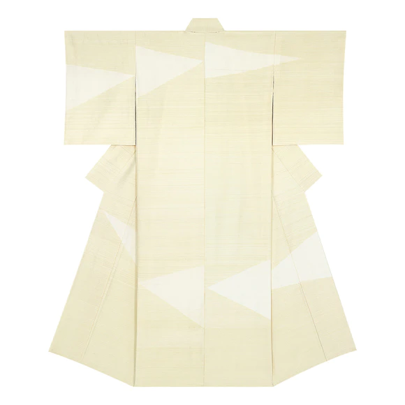 Kimono of tsumugi. “Wind”