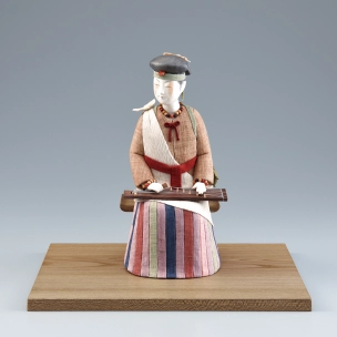 “Fantasy of the Yayoi period” Formed with toso over wooden core and covered with paper