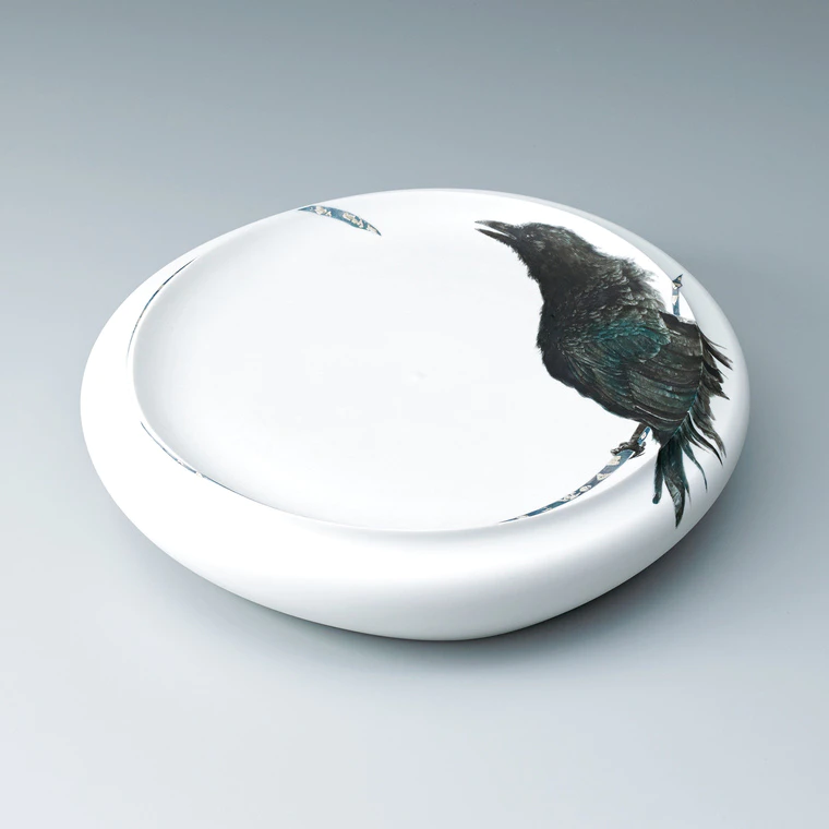 写真：盆「鳥類図鑑─烏─」