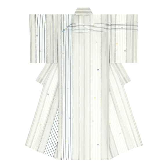 Kimono of kome weave gauze. “Etude”