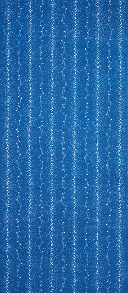 Linen cloth for kimono with design in nagaita-chugata. “Pebble stripe pattern”