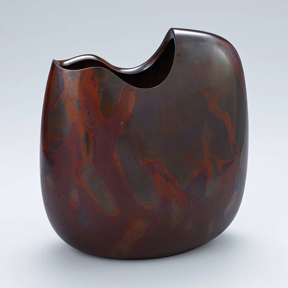 鋳銅花器「包」(佐藤 光男)｜ギャラリージャパン