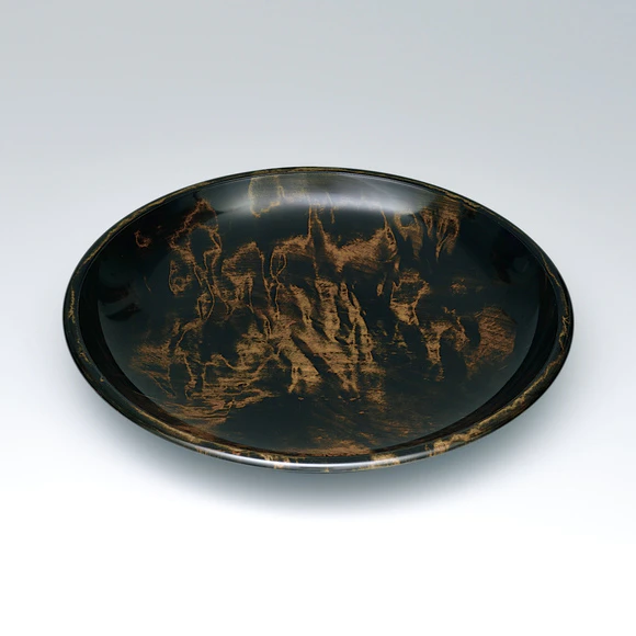 栃縮斑杢蘇芳染文筥(松岡 裕治)｜ギャラリージャパン