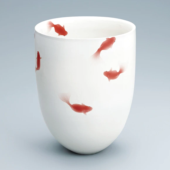 安田直子 金魚文 壺 つぼ 金魚文壷(安田 直子)｜ギャラリージャパン