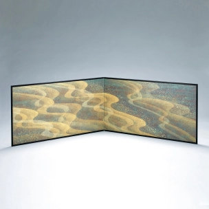 Screen for tea ceremony brazier with sunago. “Atmospheric”