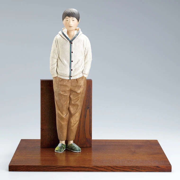 photo “Adolescence”. Formed with tōso over wooden core and covered with cloth and paper.