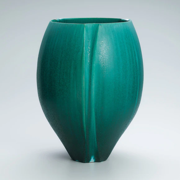 井上康徳作　白磁青釉線刻文　7.5寸　鉢　中鉢　菓子鉢　菓子器　１点 白磁青釉刻文鉢(井上 康徳)｜ギャラリージャパン