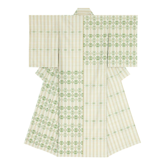 Kimono of kasuri. “Hometown”