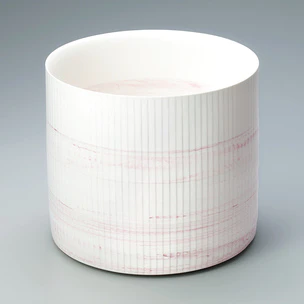 Vessel of marbled and joined clay. “Circle”